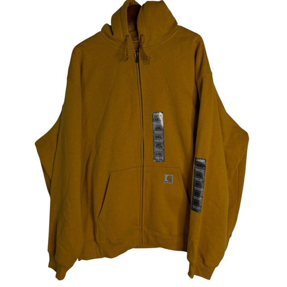 Carhartt Other - Carhartt K185 Heavyweight Full Zip Hoodie Gold Men's Size 4XL New With Tags